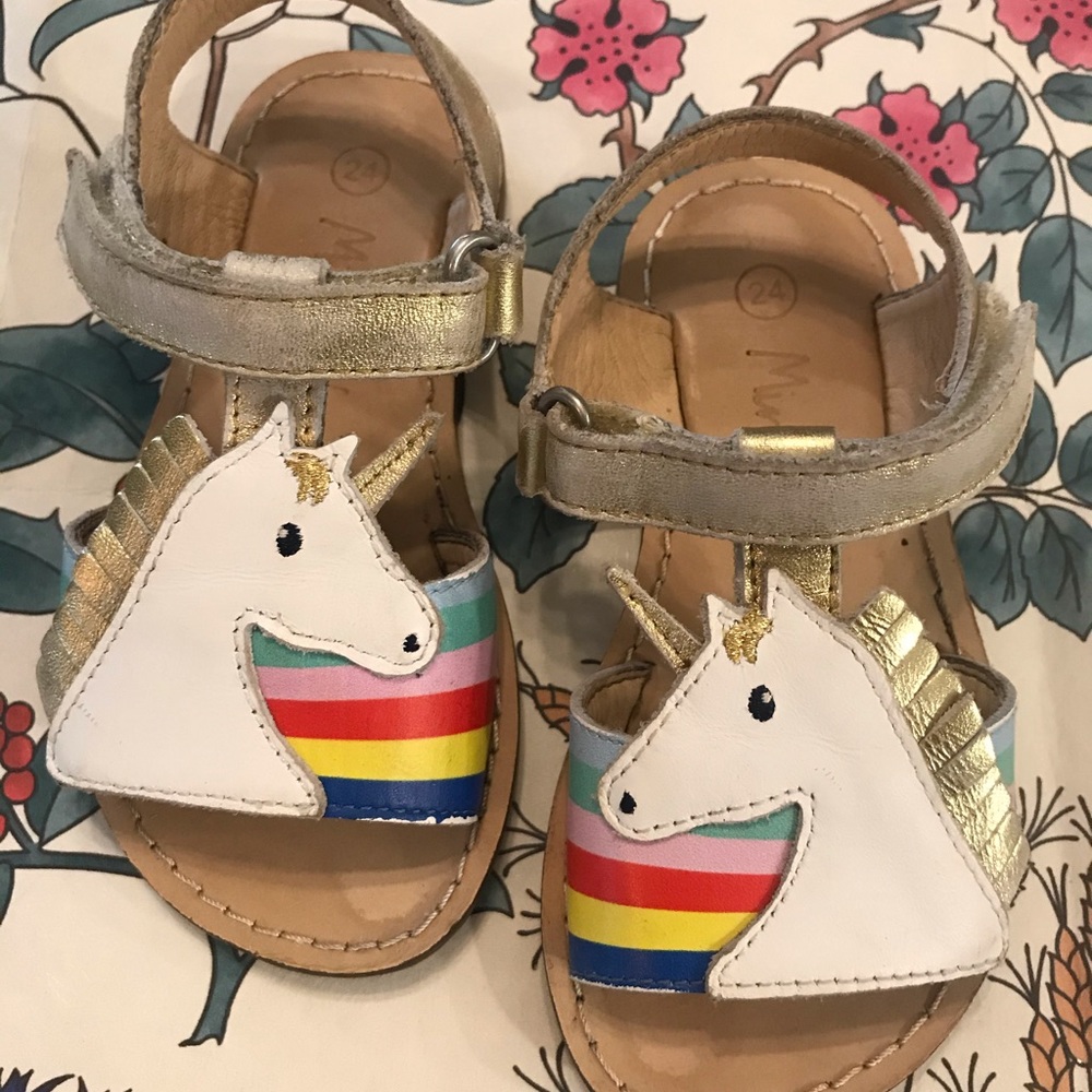 Mini Boden unicorn sandal
